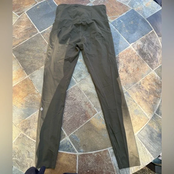 Olive Green Lululemon Fast and Free Tight 25” - Picture 2 of 4